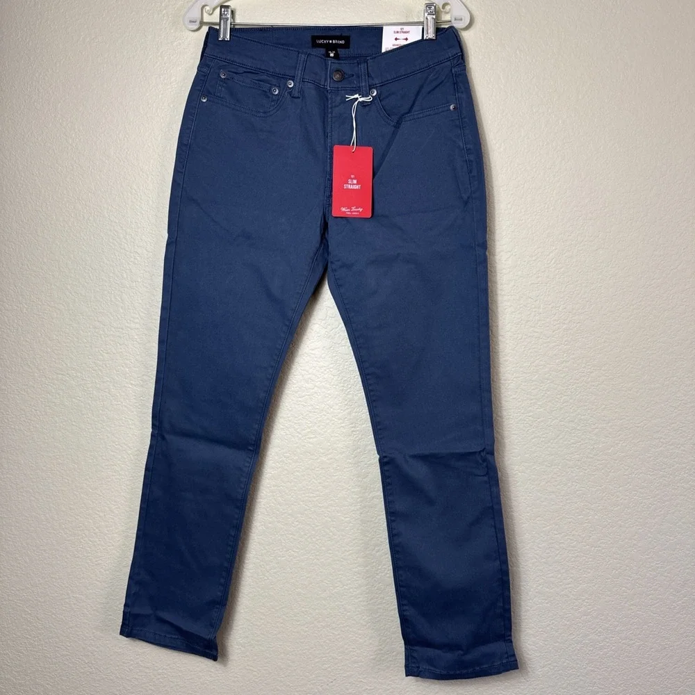 Lucky Brand Men’s Slim Straight Jeans — Navy Blue